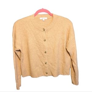 Madewell Sweater Long Sleeve, button-down, round neckline